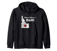 Nacido y Criado en Idaho - Idaho Shirt ID Sudadera con Capucha