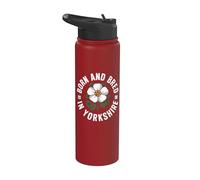 Nacido y criado en Yorkshire, White Rose County Stainless Steel Insulated Water Bottle