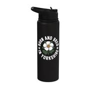 Nacido y criado en Yorkshire, White Rose County Stainless Steel Insulated Water Bottle