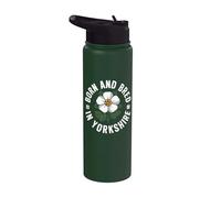 Nacido y criado en Yorkshire, White Rose County Stainless Steel Insulated Water Bottle