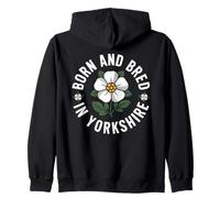 Nacido y Criado en Yorkshire, White Rose County Sudadera con Capucha