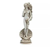 Nacimiento de la diosa Afrodita Venus - Figura de estatua femenina gris de 20 cm