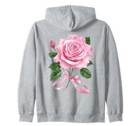 Nacimiento Junio Flor Rosa Rosa Acuarela Floración Sudadera con Capucha