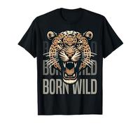 Nació la cabeza de leopardo salvaje. Animal feroz para los Camiseta