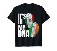 Nacionalidad de la Bandera de ADN del Patrimonio irlandés y Mex Camiseta