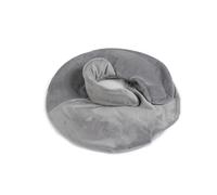 Vital Comfort Bolsa de agua caliente para cuello de 1,7 l con embudo ancho, cierre de y cuello alto, calienta cuello y hombros, funda de forro polar extraíble, ideal para relajarse y calentarse