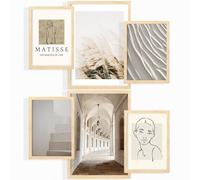 Nacnic ® - 6 Láminas Fotografía Matisse - Laminas decorativas pared. Cuadros Decorativos fotografía - Pósters para enmarcar Salón Comedor - A4 y A3 - Sin Marco