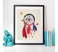 Nacnic Acchiappasogni stile acquerello di poster. Fogli di alta qualità carta da 250 gr. Dimensioni 24x30 cm