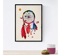 Nacnic Dreamcatcher poster Con il disegno ad acquerello. Mescolare con i fogli di stile acquerello per la decorazione d'interni. formato A4