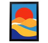 Nacnic Idea de la naturaleza de la corona Lamina. En Paisaje surtido Poster. Cuadros decorativos estéticos para su sala de estar, dormitorio, hogar Tamaños A3 con marcos negros