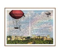 Nacnic Lámina Ciudad de Granada con la Historia DE Granada. Poster tamaño A4 Impreso en Papel