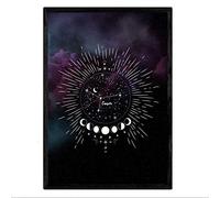 Nacnic Lamina con la constelación Cancer. Poster con símbolo del Zodiaco en tamaño A3 y Fondo del Cielo Estrellado