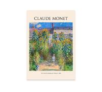 Nacnic Lámina poster de Artists Garden en Vetheuil Cuadros decorativos para tu salón, dormitorio, hogar. Estampados de arte de pared. Impresiones de pared estética inspiradas en Claude Monet A4