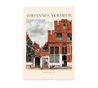 Nacnic Lámina poster de La pequeña calle Cuadros decorativos para tu salón, dormitorio, hogar. Estampados de arte de pared. Impresiones de pared estética inspiradas en Johannes Vermeer A3