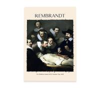 Nacnic Lámina poster de Lección de anatomía Cuadros decorativos para tu salón, dormitorio, hogar. Estampados de arte de pared. Impresiones de pared estética inspiradas en Rembrandt A3