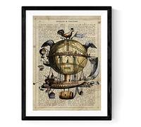 Nacnic - Lámina Vintage Arca Noé con Definición Creatividad - Poster Decorativo para Arte Mural de Pared - Salón, Dormitorio, Recibidor, Pasillo, Sala Estar