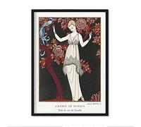 Nacnic Lámina Vintage Modelo 018. Pósters con las ilustraciones Art Decó del artista francés George Barbier. Decoración de interiores. Tamaño A4.