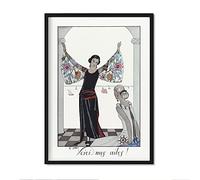 Nacnic Lámina Vintage Modelo 079. Pósters con las ilustraciones Art Decó del artista francés George Barbier. Decoración de interiores. Tamaño A3.