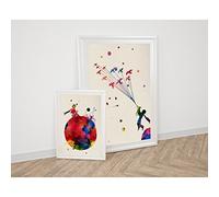 Nacnic PACK de láminas para enmarcar PRINCIPITO PLANETA. Posters estilo acuarela con imágenes del principito. Decoración de hogar. Láminas para enmarcar. Papel 250 gramos