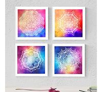 Nacnic PACK de láminas para enmarcar SENSUALIDAD. Posters cuadrados con imágenes de mandalas. Decoración de hogar. Láminas para enmarcar. Papel 250 gramos