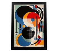 Nacnic Póster BAUHAUS por Herbert Bayer Marco Negro A3