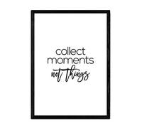 Nacnic Poster con Frase inspiracional. Lámina de decoración 'Guarda Momentos' con Frases motivadoras y llenas de energia. Tamaño A4