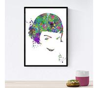 Nacnic Poster de Amelie estilo acuarela. Láminas de cine, películas, y actores. Posters de películas antiguas con estilo acuarela. Tamaño A4 con marco