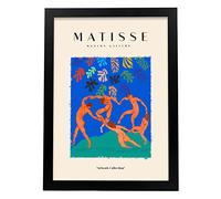 Nacnic Póster de Colección Matisse Fauvismo 51. Ilustraciones en estilo Exhibición de Arte a todo color para la decoración de interiores. Tamaño A3, con marco negro.