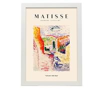 Nacnic Póster de Colección Matisse Fauvismo 66. Ilustraciones en estilo Exhibición de Arte a todo color para la decoración de interiores. Tamaño A3, con marco blanco.