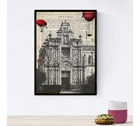 Nacnic Poster de Jerez de la frontera. Láminas de ciudades españolas con definiciones. Decoración de interiores para españoles. Tamaño A4