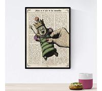 Nacnic Poster de La reina de Alicia. Láminas de Alicia en el Pais de las Maravillas. Diseños de cuentos para niños y niñas. Tamaño A4