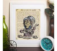 Nacnic Poster de Sombrerero Loco. Láminas de Alicia en el Pais de las Maravillas. Diseños de cuentos para niños y niñas. Tamaño A4