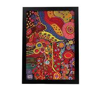 Nacnic Póster de Yayoi Kusama Marco Negro A4