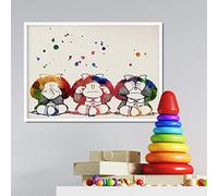 Nacnic. Poster stile acquerello Mafalda. i fogli di stile acquerello parete decorativi