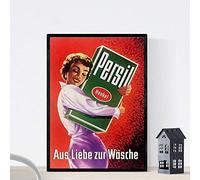 Nacnic Poster vintage. Anuncio vintage de Persil de los años 50.. Tamaño A4