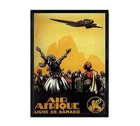 Nacnic Poster vintage de Air Afrique. Láminas para decorar interiores con imágenes vintage y de publicidad antigua. Cuadros decoración retro. Tamaño A3