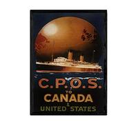 Nacnic Poster vintage de Canada. Láminas para decorar interiores con imágenes vintage y de publicidad antigua. Cuadros decoración retro. Tamaño A3 con marco