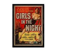 Nacnic Poster Vintage de Chicas de la Noche. Láminas para Decorar Interiores con imágenes Vintage y de Publicidad Antigua. Cuadros decoración Retro. Tamaño A4