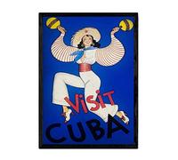 Nacnic Poster vintage de Cuba. Láminas para decorar interiores con imágenes vintage y de publicidad antigua. Cuadros decoración retro. Tamaño A4