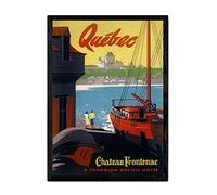 Nacnic Poster vintage de Quebec. Láminas para decorar interiores con imágenes vintage y de publicidad antigua. Cuadros decoración retro. Tamaño A3