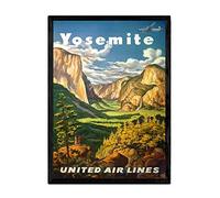 Nacnic Poster Vintage de Yosemitas. Láminas para Decorar Interiores con imágenes Vintage y de Publicidad Antigua. Cuadros decoración Retro. Tamaño A3