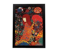 Nacnic Poster Yayoi Kusama detallado Marco Negro A4