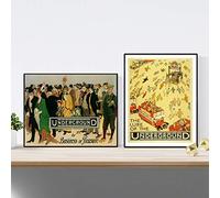 Nacnic Posters vintage. Posters publicidad del mundo. Dos láminas vintage del metro de Londres. Tamaño A4