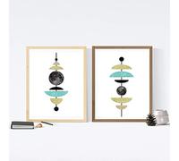 Nacnic Set de 2 láminas para enmarcar CONEXION ASTRAL. Posters estilo nórdico para dar un toque personal a tu hogar. Tamaño A3