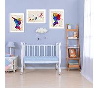 Nacnic Set de 3 posters para niños y habitacion infantil estilo nordico tamaño A3Peter Pan sin marco