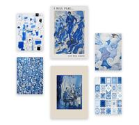 Nacnic Set de 6 Abundantes formas Posters. En Estilo ecléctico. Estampados decorativos estéticos para su sala de estar, dormitorio, hogar Tamaños A4 y A3