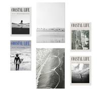 Nacnic Set De 6 Pósters Verano, Playa Y Mar Ilustración De Diseño Para Decorar Las Paredes Del Hogar Habitaciones A3 Y A4 Sin Marco