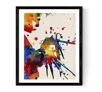 Nacnic Stampa artistica incorniciatura stile acquerello eduardo hardware. Pareti decorative per muro. Lampade da inquadrare. Carta 250 grammi.