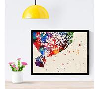 Nacnic Stampa Artistica inquadratura di Stile Acquerello. Poster di Muro Decorativo. Stampa per Decorare la Tua casa. Carta 250 Grammi.