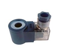 NACODLUL Bobina de válvula solenoide de elevación hidráulica, diámetro Interior de 13mm, Altura 37mm, AC220V, 110V, DC24V, 12V con Cable(AC110)